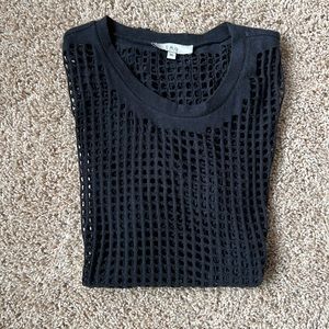 Iro lasercut black t shirt